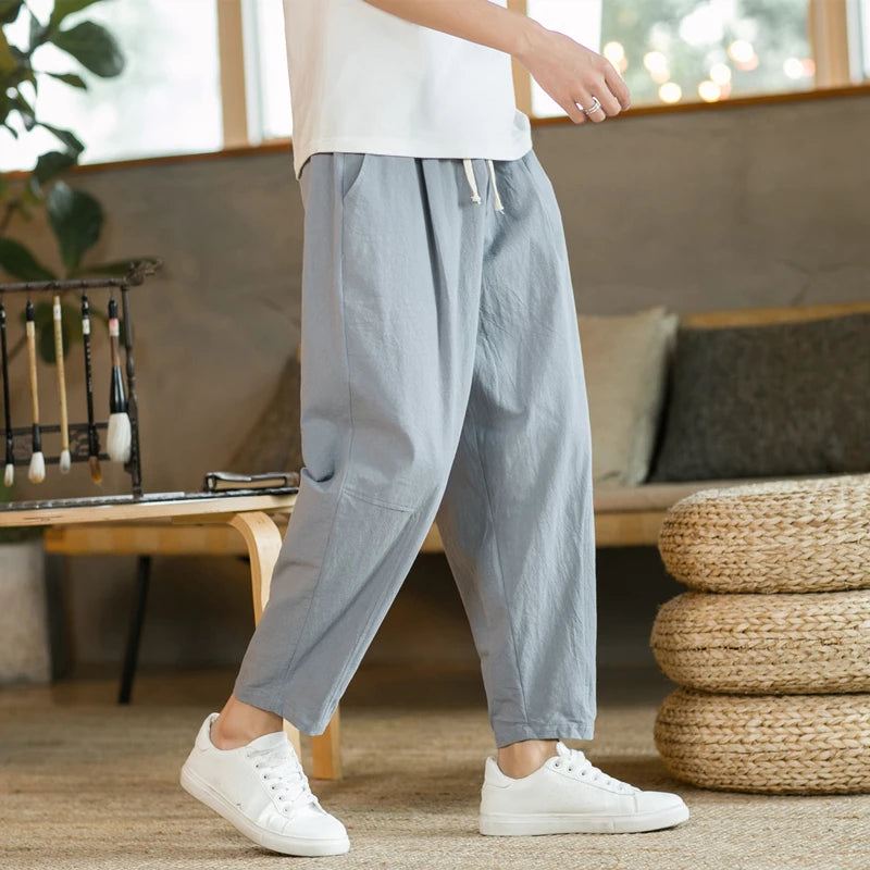 Loose-Fit Cotton Jogger Pants