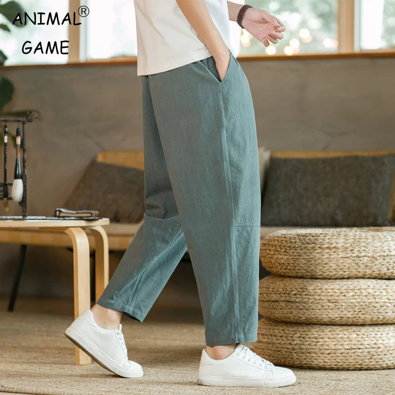 Loose-Fit Cotton Jogger Pants