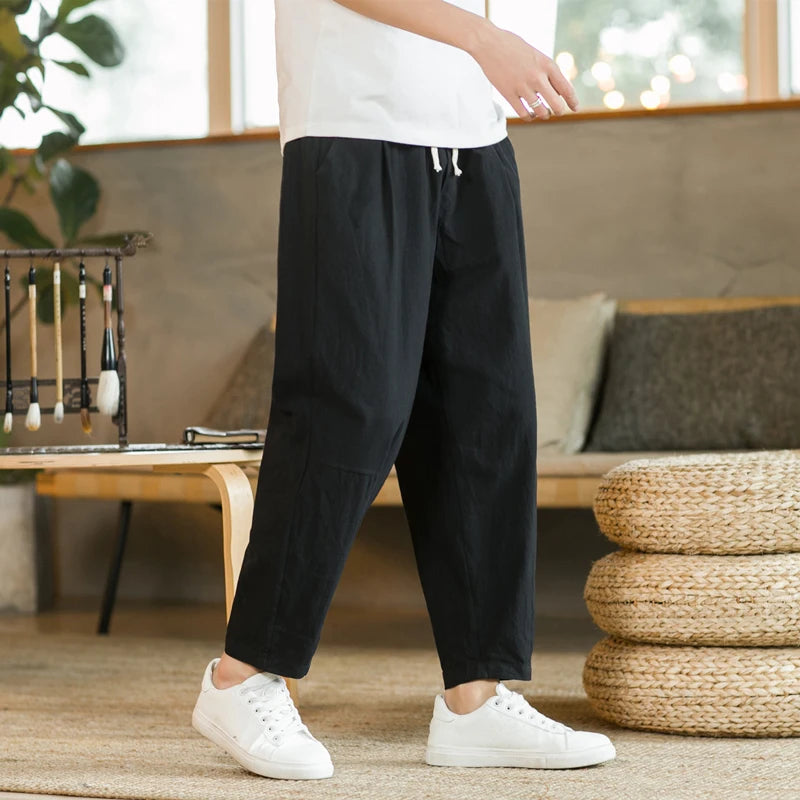 Loose-Fit Cotton Jogger Pants